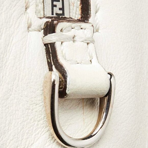 Fendi White Multicolor Leather Flowerland Backpack Bag 8BZ038 - Picture 9 of 12
